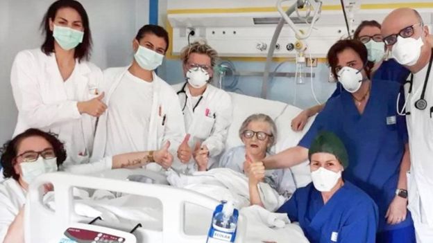 Com 95 anos mulher se cura do coronavírus na Itália