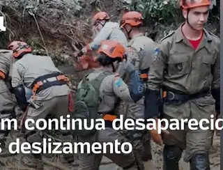 Deslizamento em Teresópolis: Bombeiros usam motoserra e enxada nas buscas por jovem desaparecido