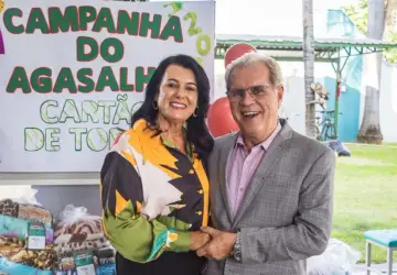 Mara Vilar (Coordenadora da Campanha) com Altair Vilar, Diretores do Cartão de TODOS