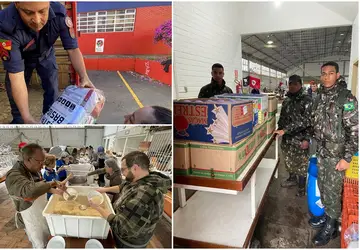 Centros de acolhimento distribuem solidariedade a vítimas de chuvas torrenciais no Rio Grande do Sul. 
