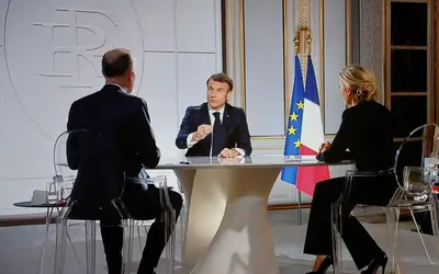 "A segurança dos franceses está em jogo", diz Macron em entrevista sobre conflito Ucrânia-Rússia